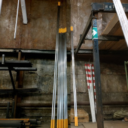 Стойки для прыжков + планка алюминий 4м