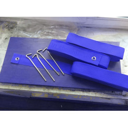 Разметка площадки для волейбола 9х18м - синий (ленты)