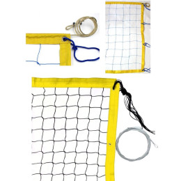 Сетка для пляжного волейбола D=3,0мм с металл тросом