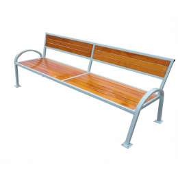 Скамейка со спинкой 2м